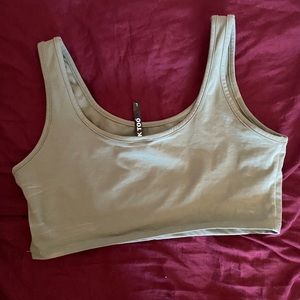 Green crop top